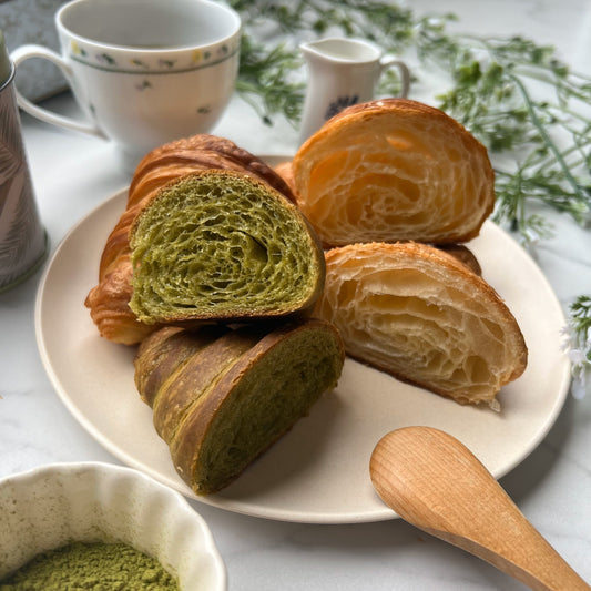 Vegan Matcha Croissants